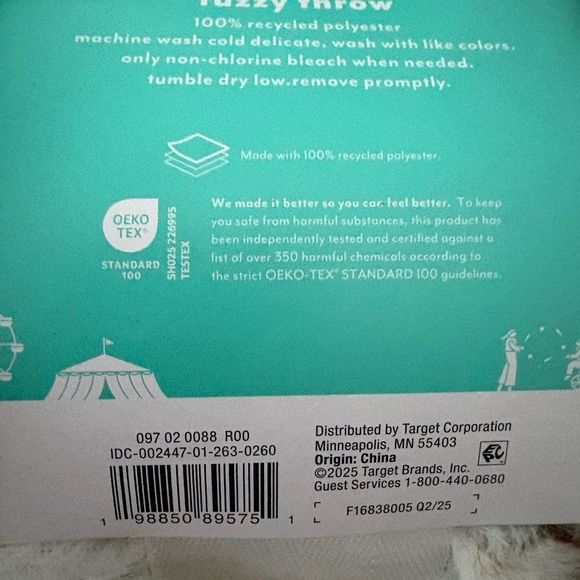 Pillowfort Fuzzy Throw with Penguin and Candy Design - Picture 6 of 6